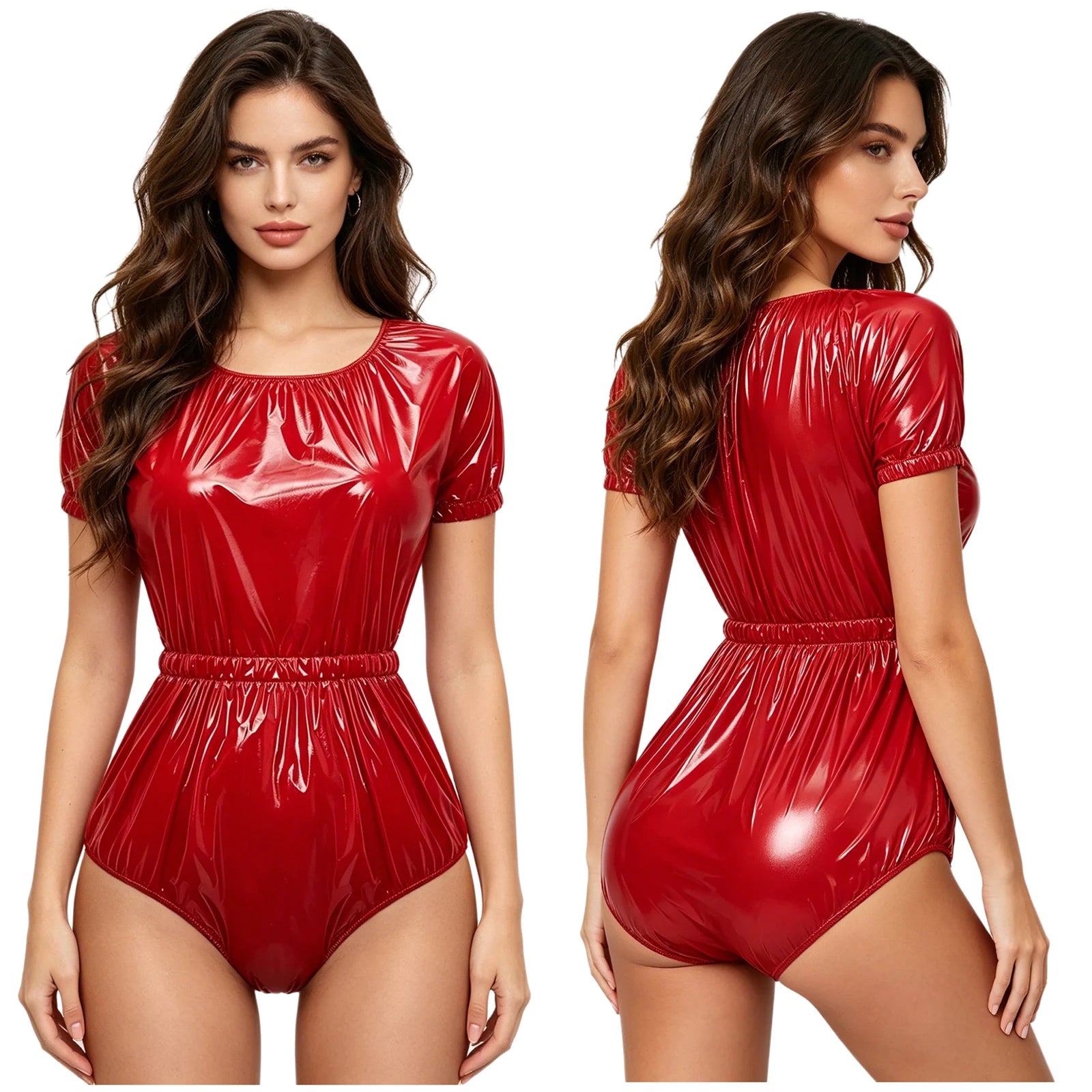 Women Men Waterproof Adaptive Bodysuit Elderly Bedridden Leak-proof Incontinence Diaper Cover Easy-to Wear Rompers Swimsuit