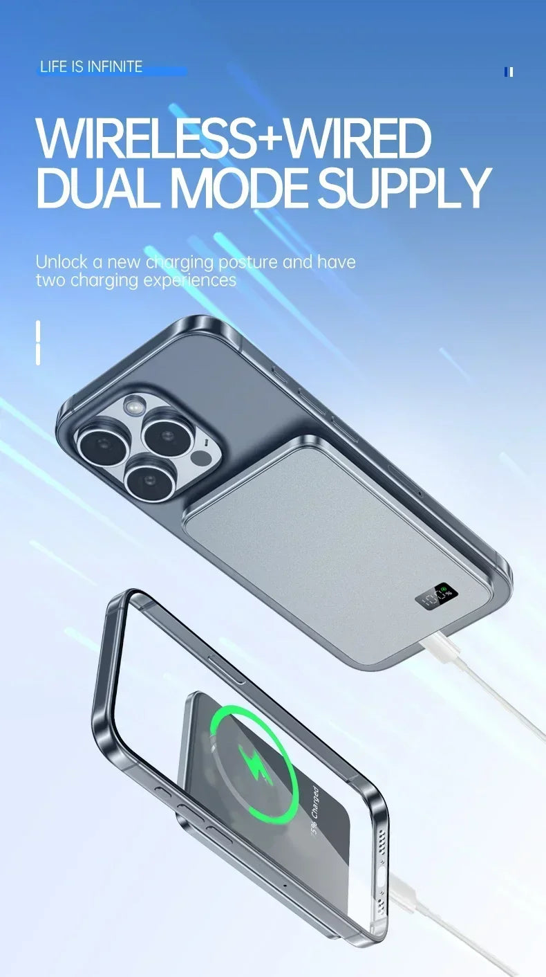 Lenovo Portable Magsafe Charger 50000mAh Magnetic Wireless Power Bank PD22.5W High Speed Charging Battery for iPhone