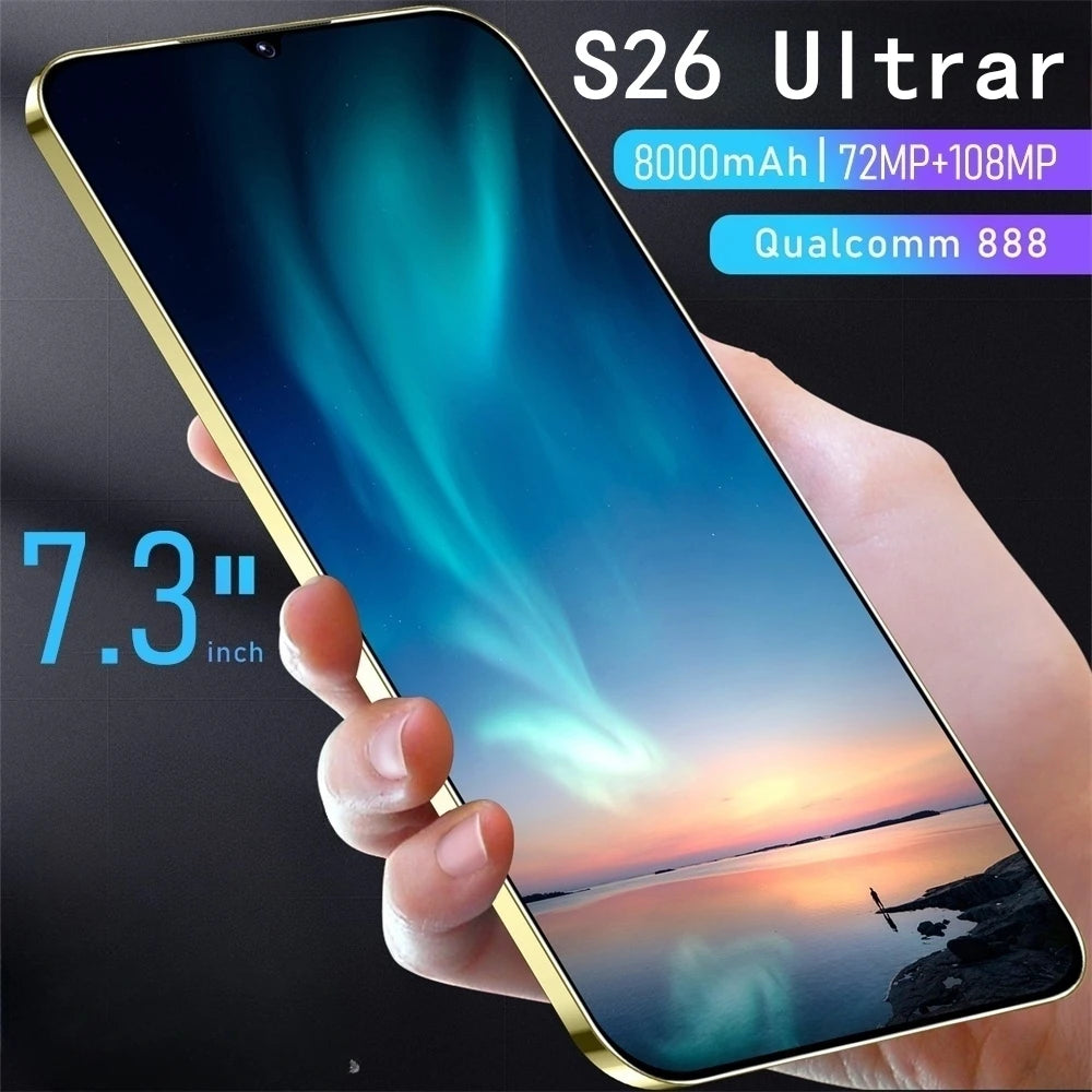2026 High Quality S26 Ultrar Ultra original intelligent 4G 5G dual card dual standby system global version 7800mAh battery