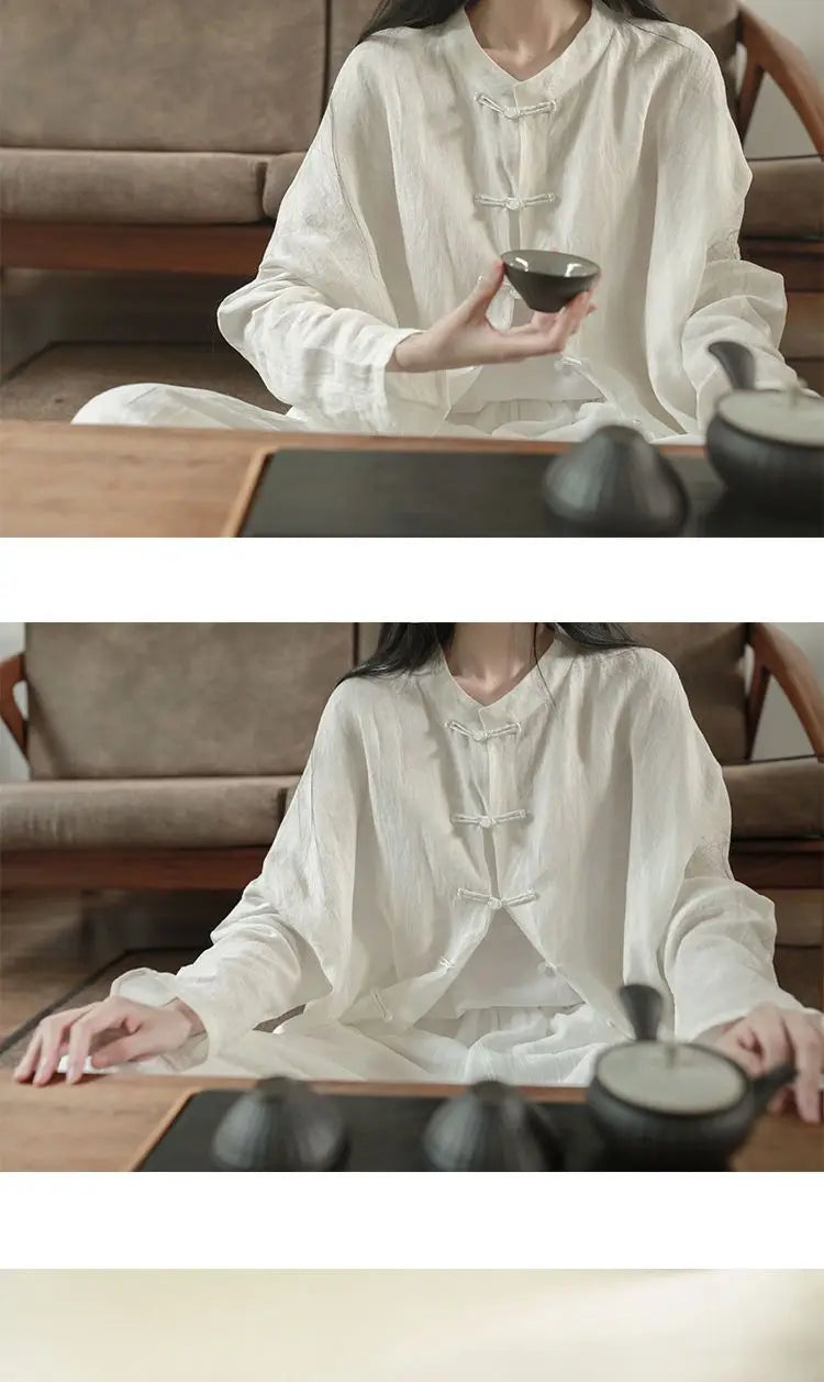 Jackets Women Solid Loose Outwear Creativity Chinese Style Temperament Personality Leisure Simple Ladies Sun-protective Retro