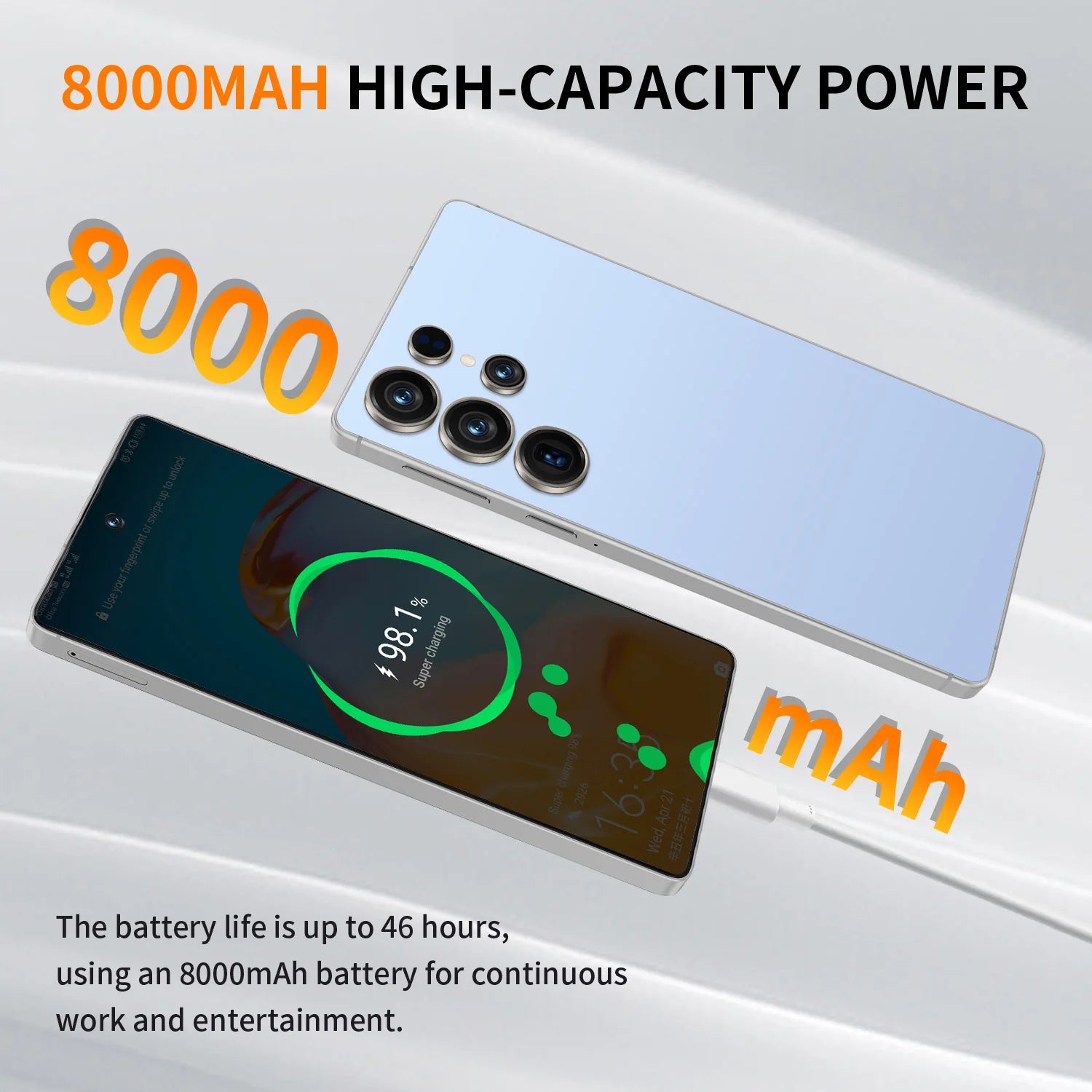 2026 Hot S25 Pro original intelligent 4G 5G dual card dual standby system global version 7.3 inch 8000mAh battery Arrival