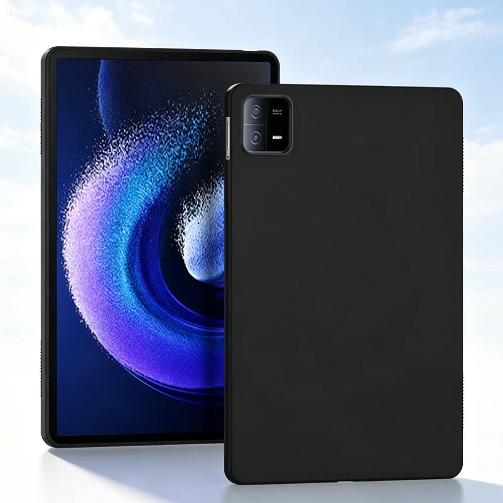 Tzion Case for Xiaomi Pad 6 6s Pro Max 11 12.4 14 inch 2023 2024 Shockproof Ultra Thin Soft TPU Black Shell