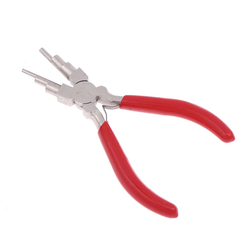 1Pcs 6-in-1 Iron Wire Looping Jewelry Pliers Bail-Making Pliers With Grip Handle For DIY Ring Making Loops And Jump Rings Tools
