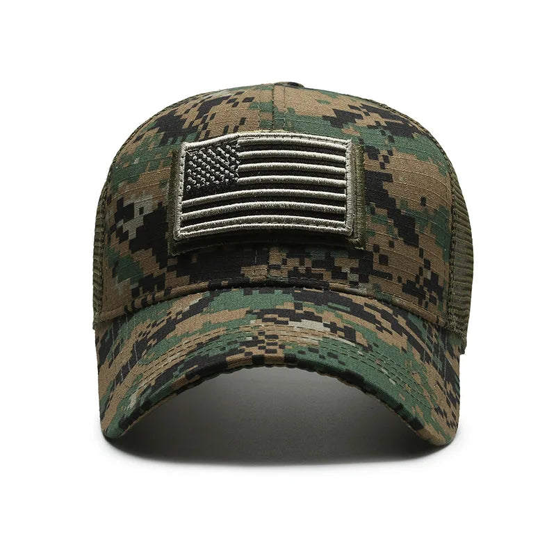 MIG & MIK STYLE™ Tactical American Flag Camouflage Baseball Cap