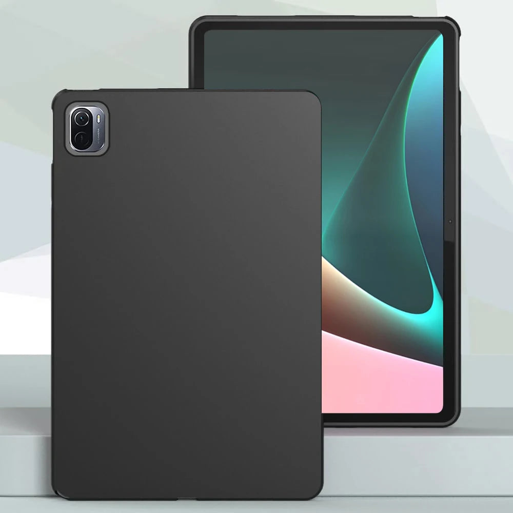 Silicone Tablet Case For Xiaomi Pad 5 6 7 Pro 2024 11.2" 11 Redmi Pad SE Pro 12.1 8.7 10.61 Flexible Soft TPU Black Back Cover