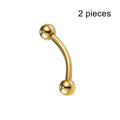 Gold Titanium Piercing Jewelry Set — MIG & MIK STYLE™