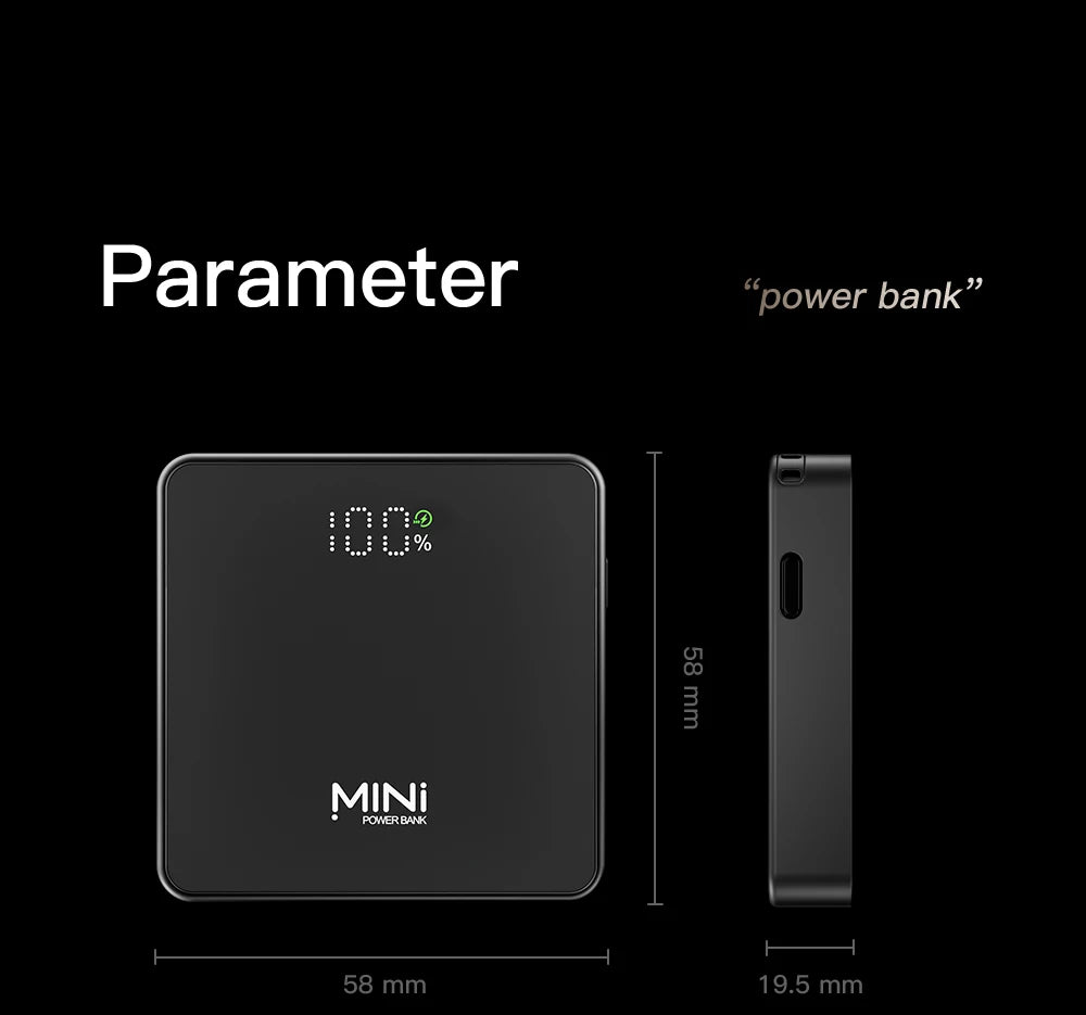 New Mini Portable 5000mAh Power Bank For Magsafe Charger Case Magnetic Wireless Charger Fast Powerbank For iPhone 17 16 iwatch
