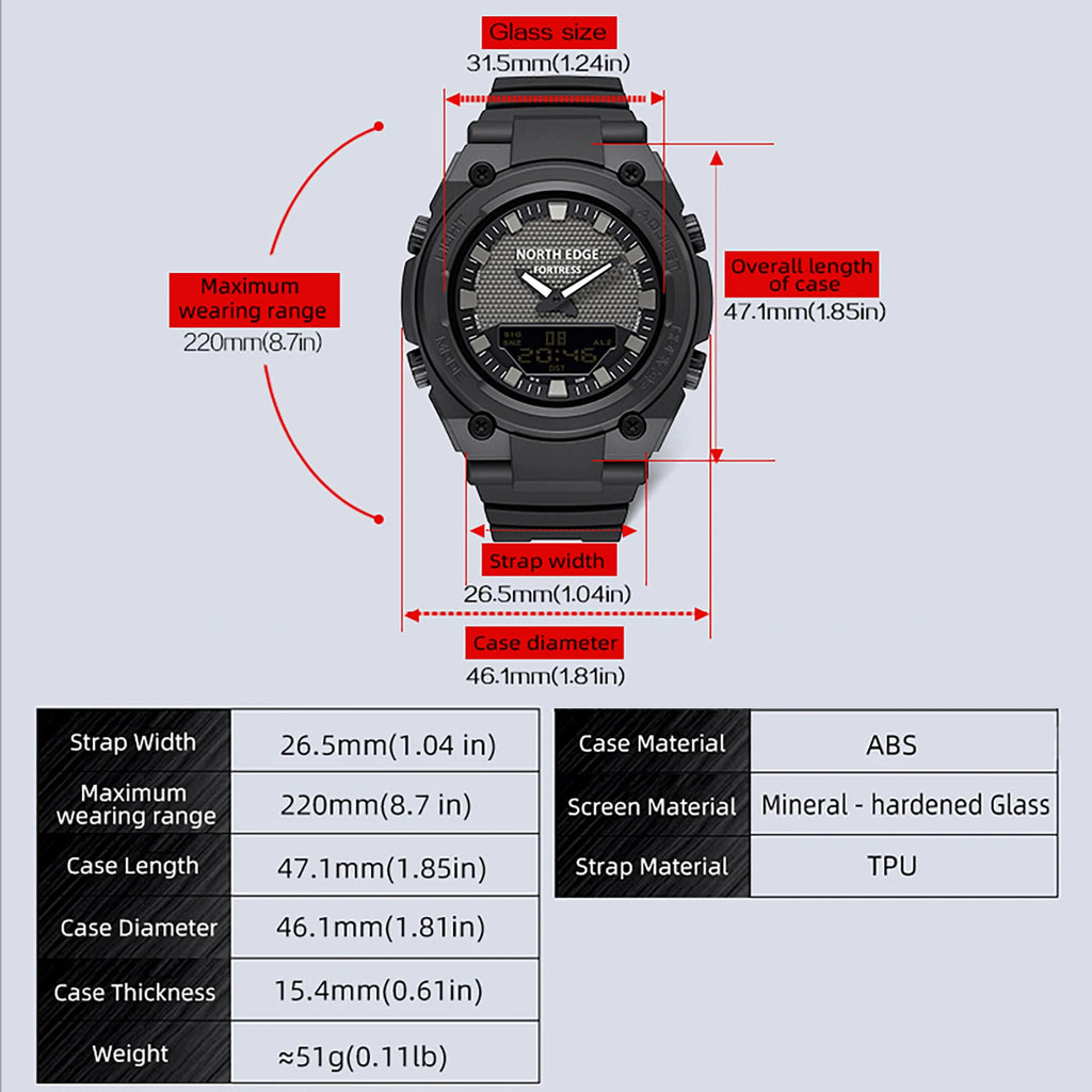 MIG & MIK STYLE™ FORTRESS Tactical Digital Watch