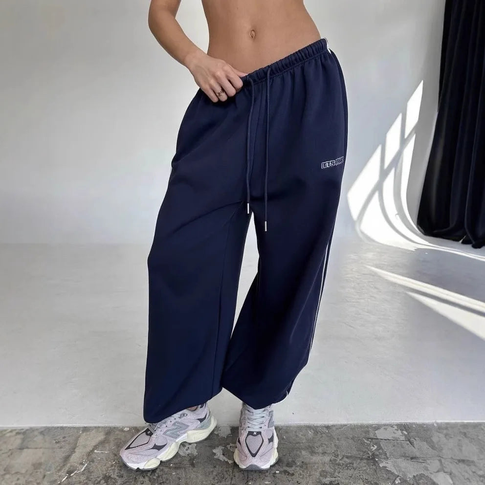MIG & MIK STYLE™ Women's Retro Stripe Wide Leg Trousers