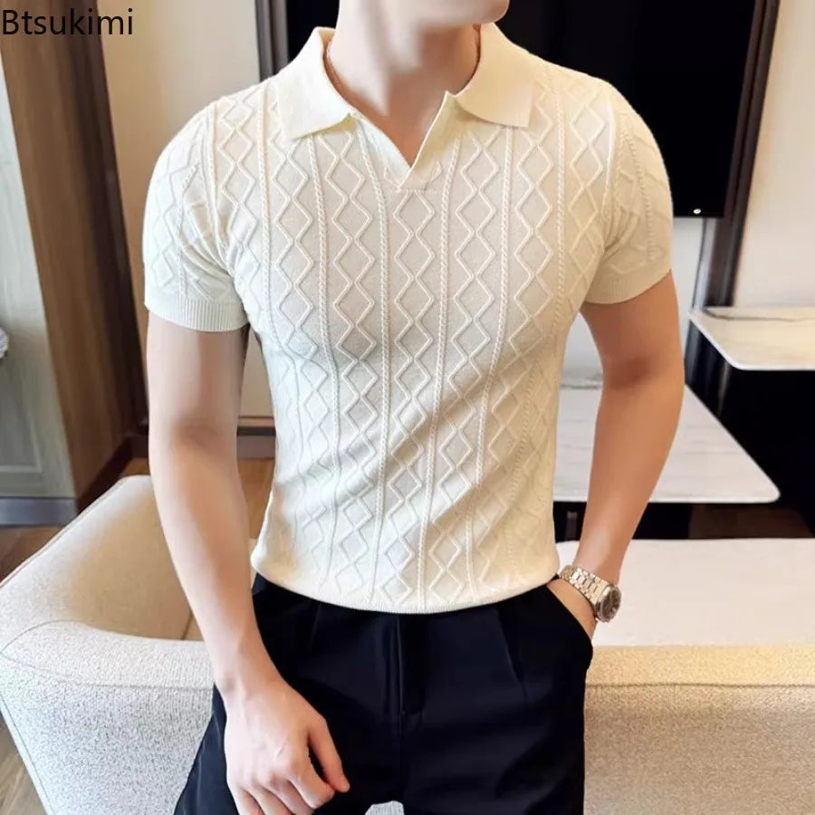 MIG & MIK STYLE™ Men's Executive Knit Polo Sweater