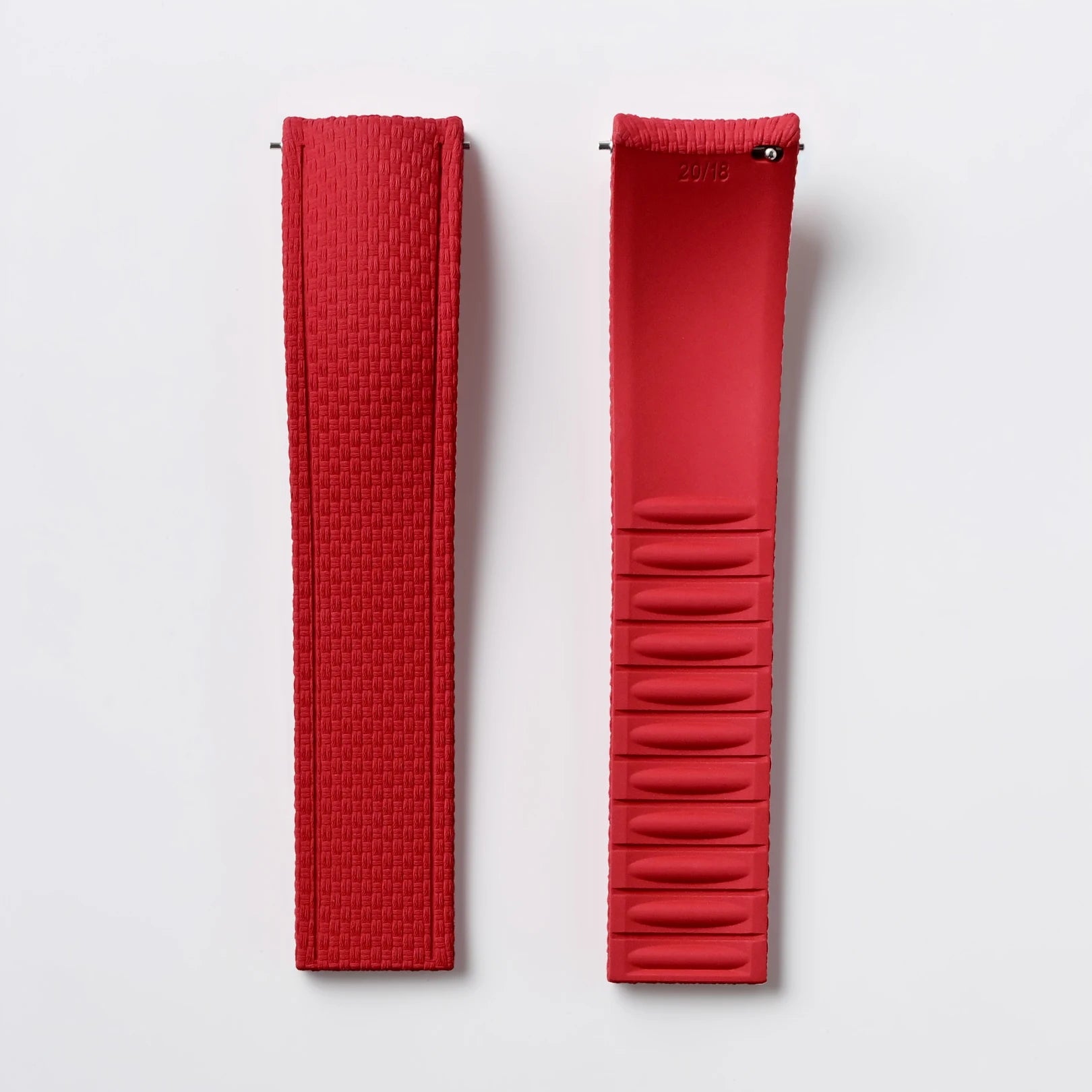 CTS FKM Rubber Strap 18/19/20/21/22/24mm Curved End Fluororubber Quick Release for Cut To Size Watch Band for Tissot/Omega/Seiko