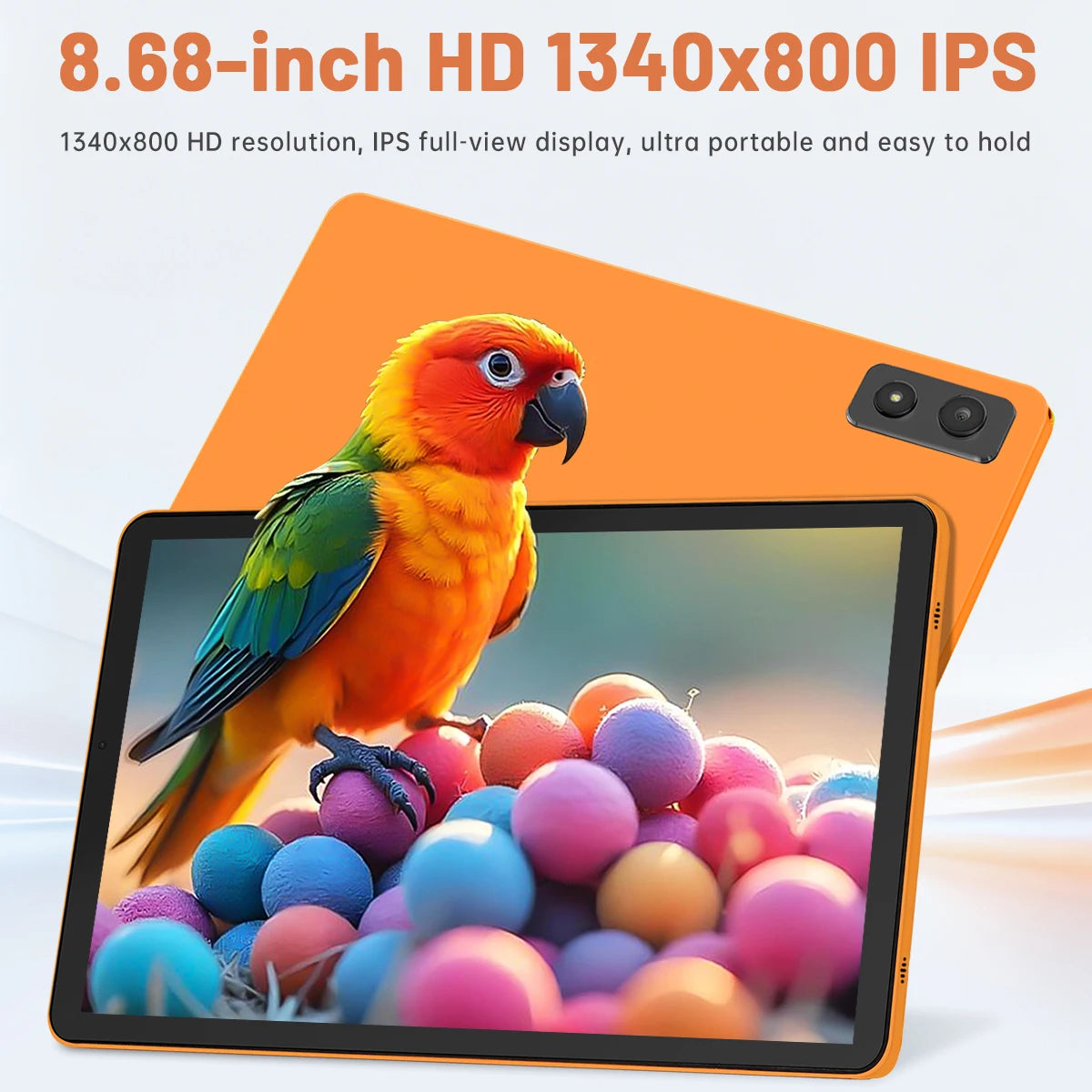 ANRY 4G LTE Android 16 Tablet 8.68" 1340X800 HD Incell 16GB RAM 64GB ROM 2TB Expand Octa Core T616 5000mAh 90Hz Bluetooth 5.0