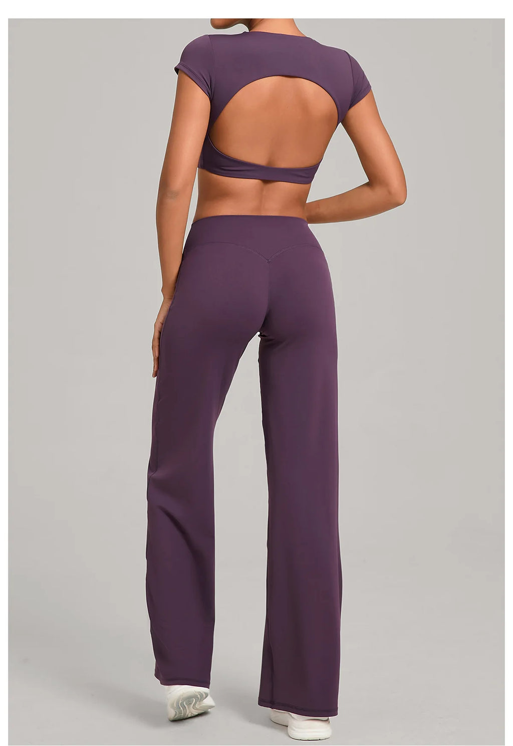 2PCS Yoga Set Women Tracksuit Workout Set Gym Clothes Push Up Fitness Short Sleeves Running Sportwear Sport Outfit Leggings Suit