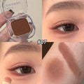 Red Brown Monochrome Eyeliner Eyeshadow Powder Palette Silky Matte Chocolate Lying Silkworm Eyeliner Waterproof Aegyo-sal Makeup