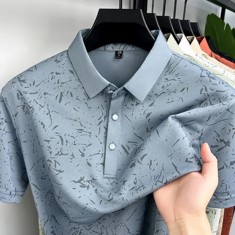 MIG & MIK STYLE™ Abstract Gradient Polo Shirt