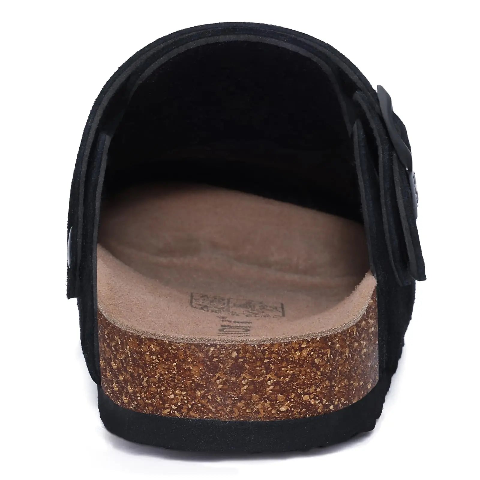 Litfun Suede Women's Clogs with Adjustable Strap Cork Footbed Leather Mules with Arch Support Unisex Outdoor Clogs Potato Shoes