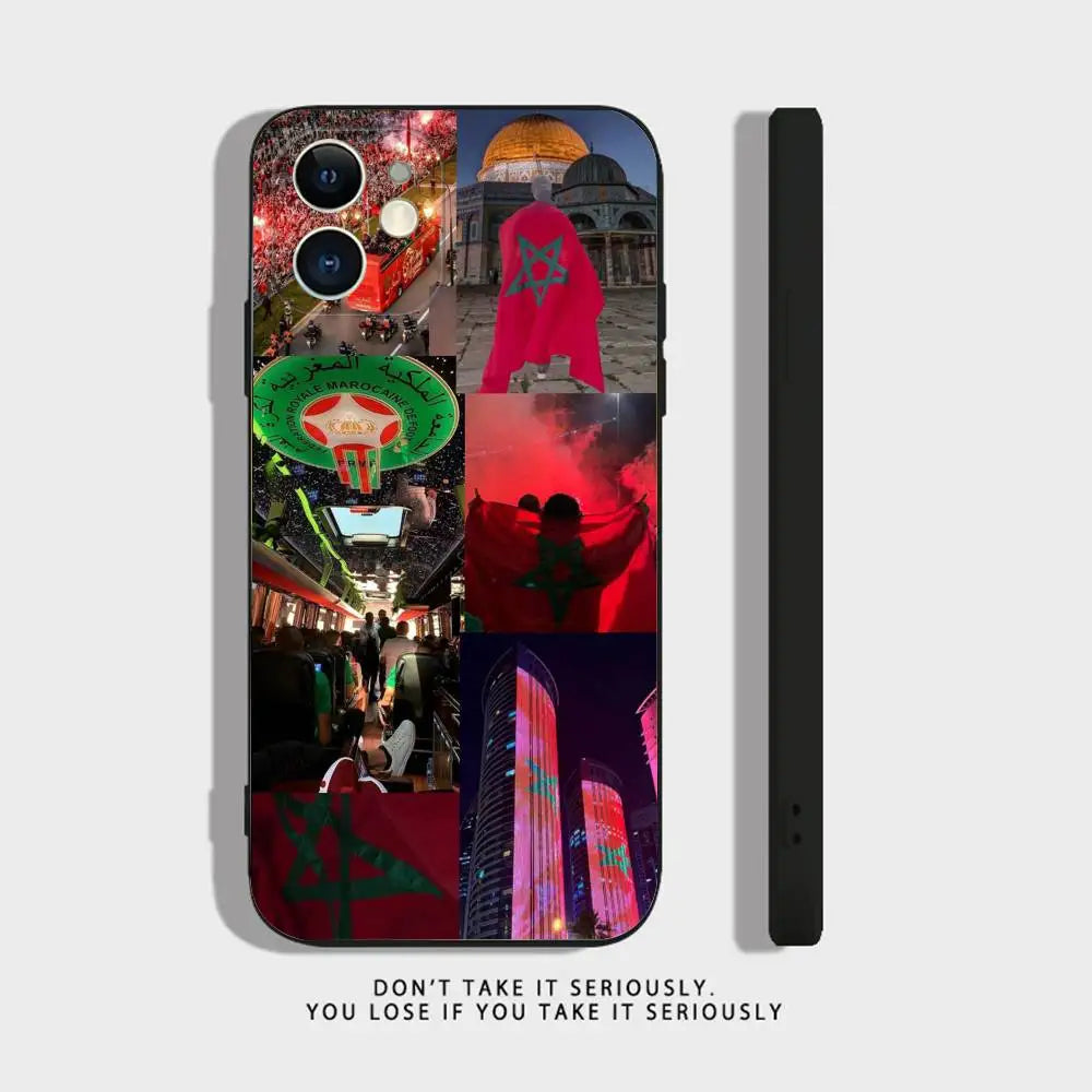 MIG & MIK STYLE™ Morocco Flag Soft TPU Shockproof Phone Case