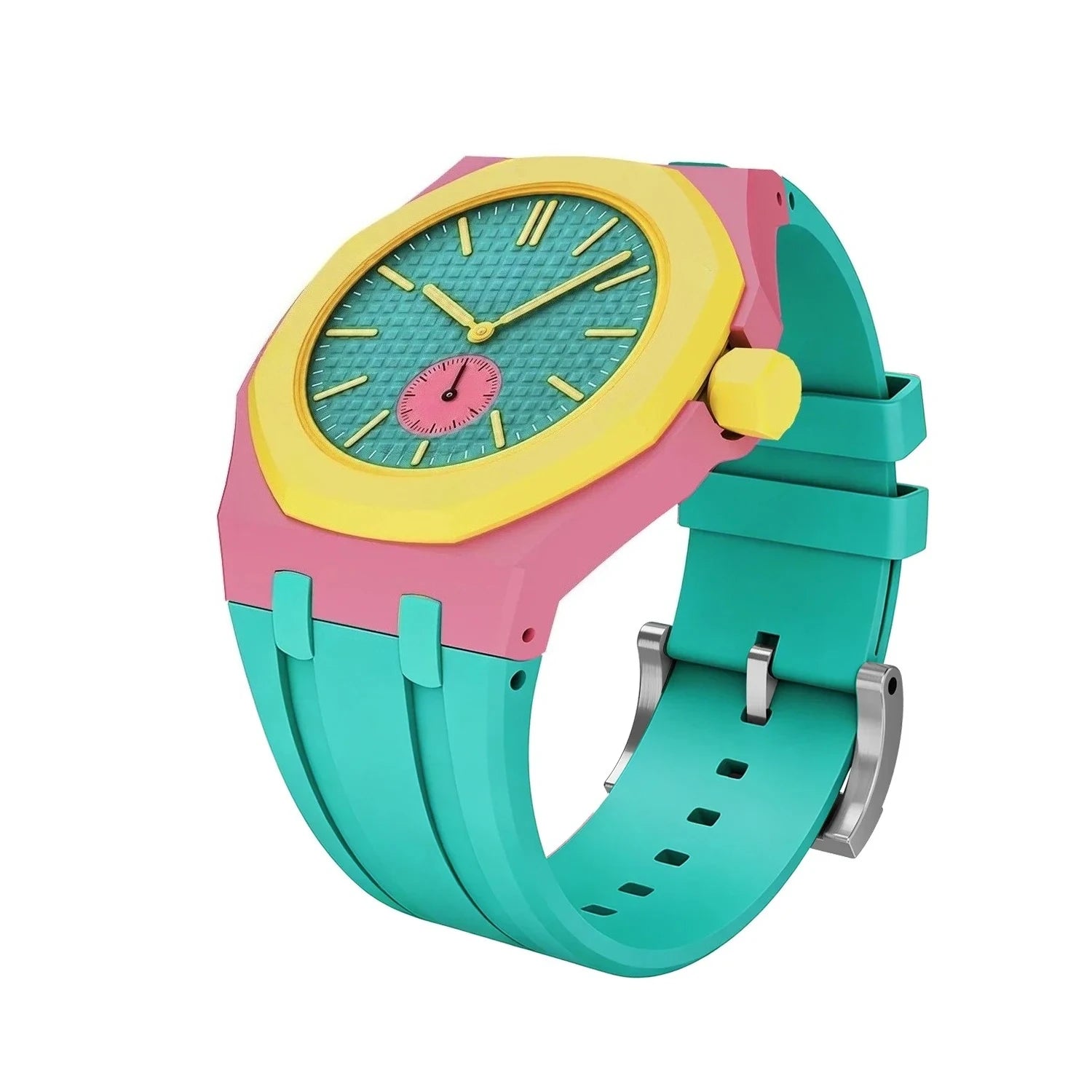 Ceramic Modification Kit For Swatch x AP Royal POP Biomaterials Watch Case Silicone Strap Pocket Changer To Wristwatch