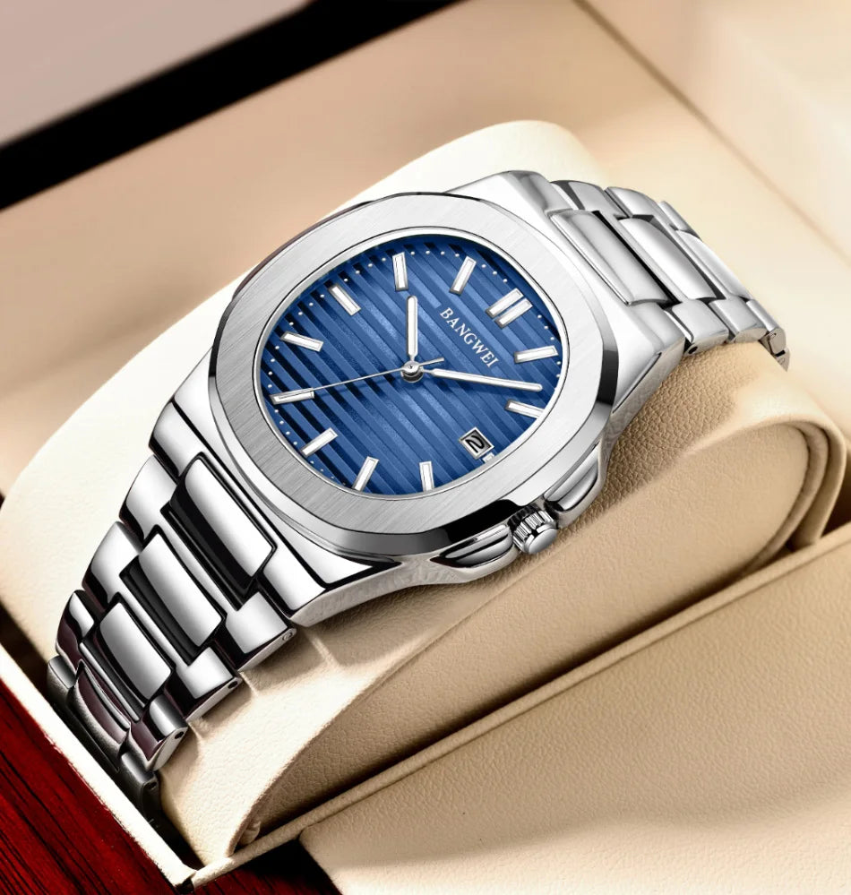 2026 New LIGE Luxury Watch Men Business Waterproof Male Clock Luminous Date Stainless Steel Square Quartz Men Watch Reloj Hombre