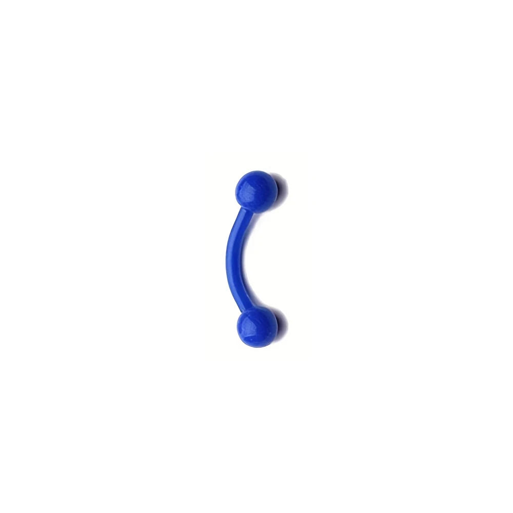 16G Bioflex Acrylic Curved Barbell Horseshoe Lip Eyebrow Rings Piercing Retainer Plastic Flexible Nose Septum Belly Piercing
