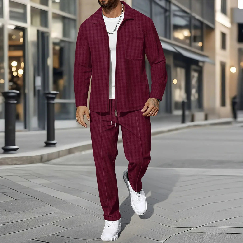 Modern Waffle Two-Piece Set