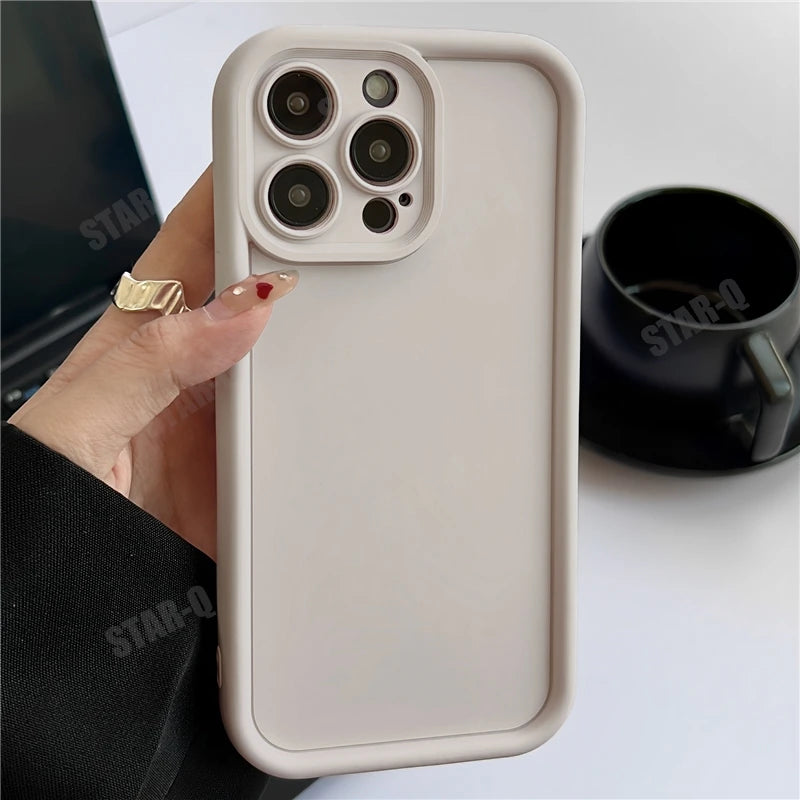 For Xiaomi Mi 13 Lite 5g Matte Soft Silicone Case On Mi13 13lite Airbag Bumper Shockproof Coffee Back Cover Xiaomi13lite 2024