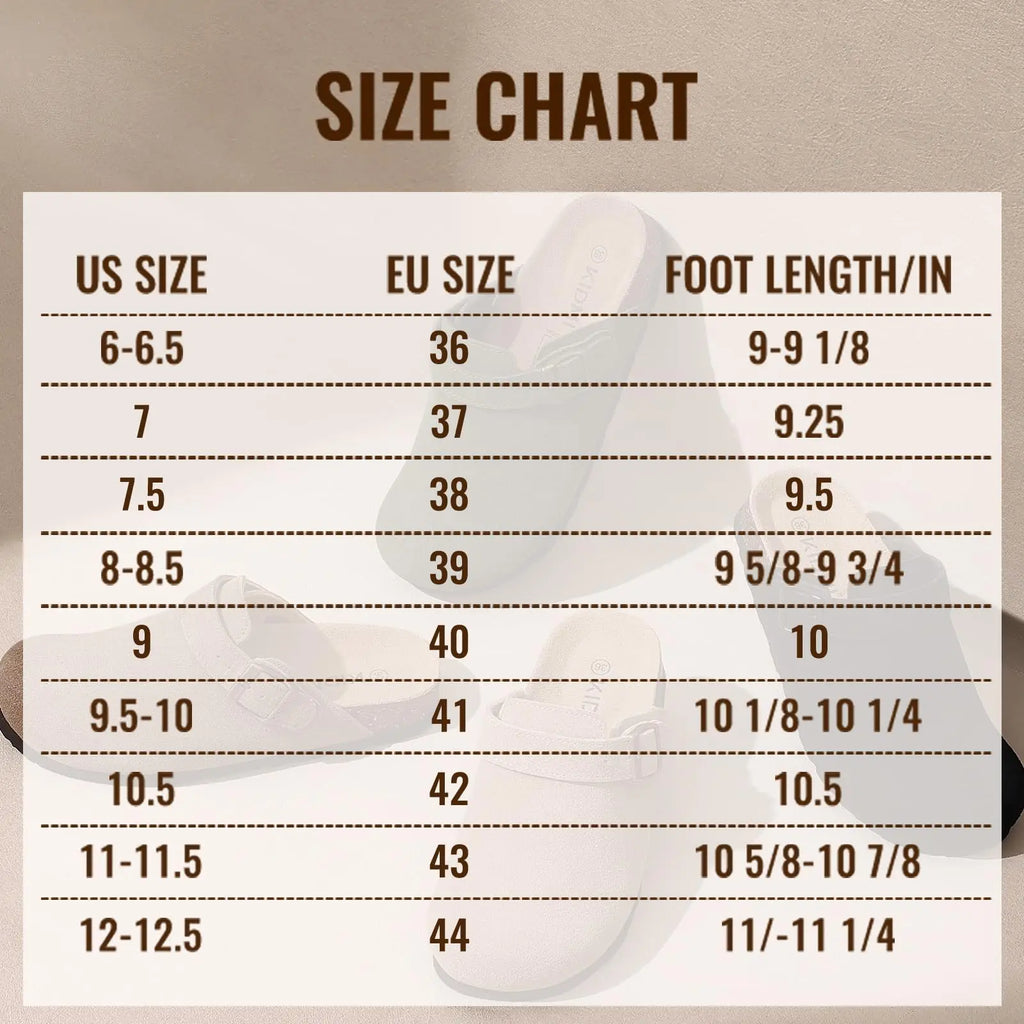 Litfun Suede Women's Clogs with Adjustable Strap Cork Footbed Leather Mules with Arch Support Unisex Outdoor Clogs Potato Shoes