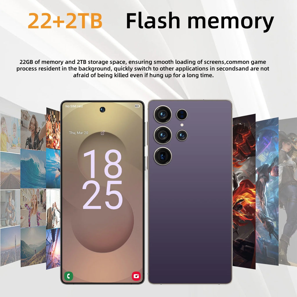 2026 Hot S25 Pro original intelligent 4G 5G dual card dual standby system global version 7.3 inch 8000mAh battery Arrival