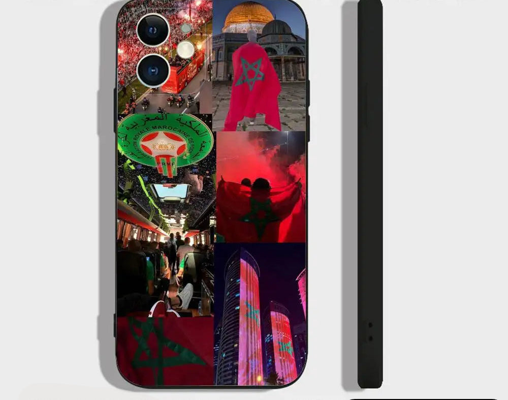 MIG & MIK STYLE™ Morocco Flag Soft TPU Shockproof Phone Case