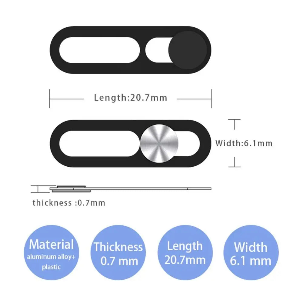 3PCS Metal Webcam Cover Phone Lens Stickers for iPhone 14 14 ProMax Plus Privacy Slider Camera Cover for iPhone 14 Series