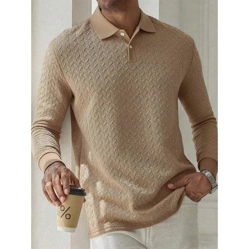 MIG & MIK STYLE™ Executive Long Sleeve Polo Shirt