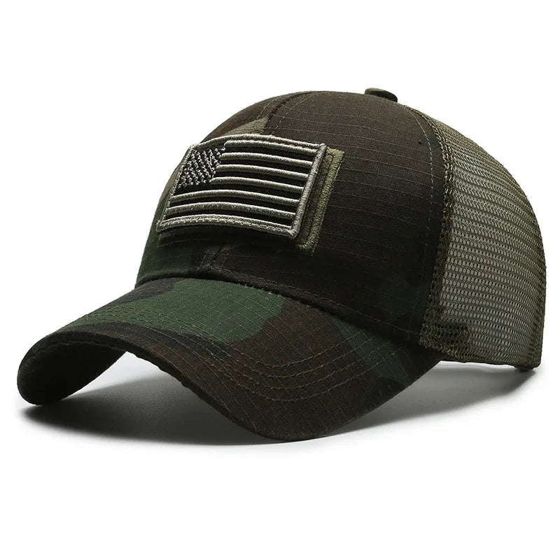MIG & MIK STYLE™ Tactical American Flag Camouflage Baseball Cap