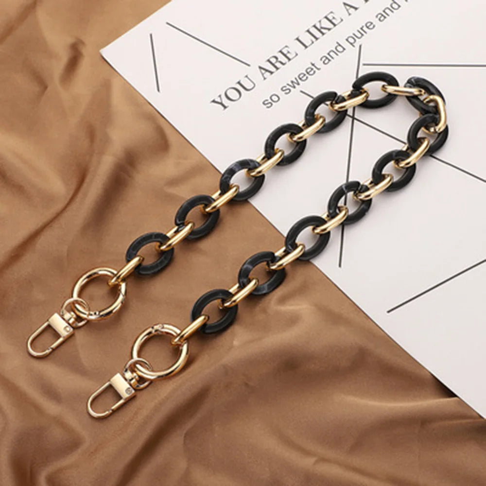 Luxury Acrylic Handbag Chain Strap – 40/60cm DIY Replacement Shoulder Bag Handle Accessory