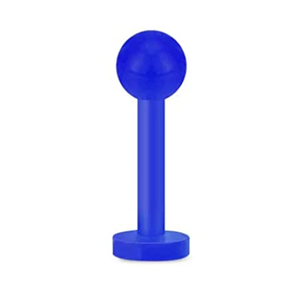 16G Bioflex Acrylic Curved Barbell Horseshoe Lip Eyebrow Rings Piercing Retainer Plastic Flexible Nose Septum Belly Piercing