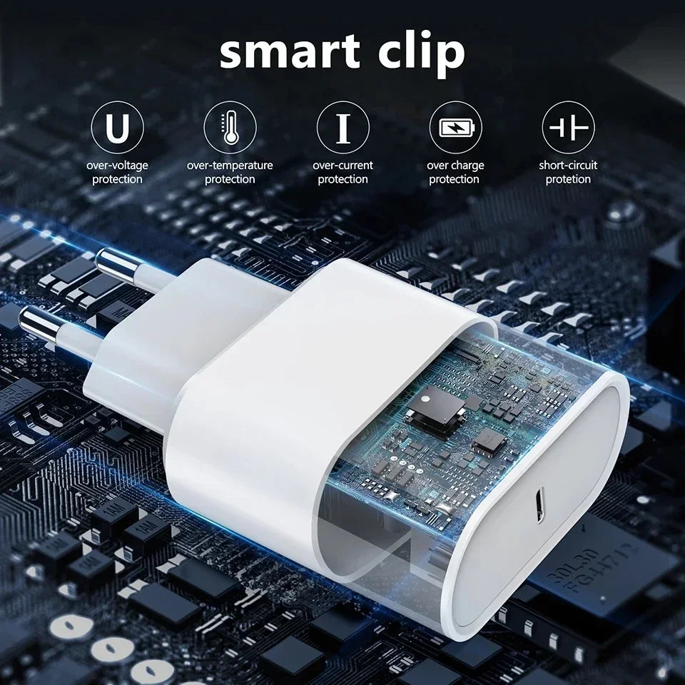 35w PD Fast Charger for iPhone 13 Pro 14 Plus 11 12 mini XS Max XR X for iPad Air Quick Charging Cable C-C Power Adapter