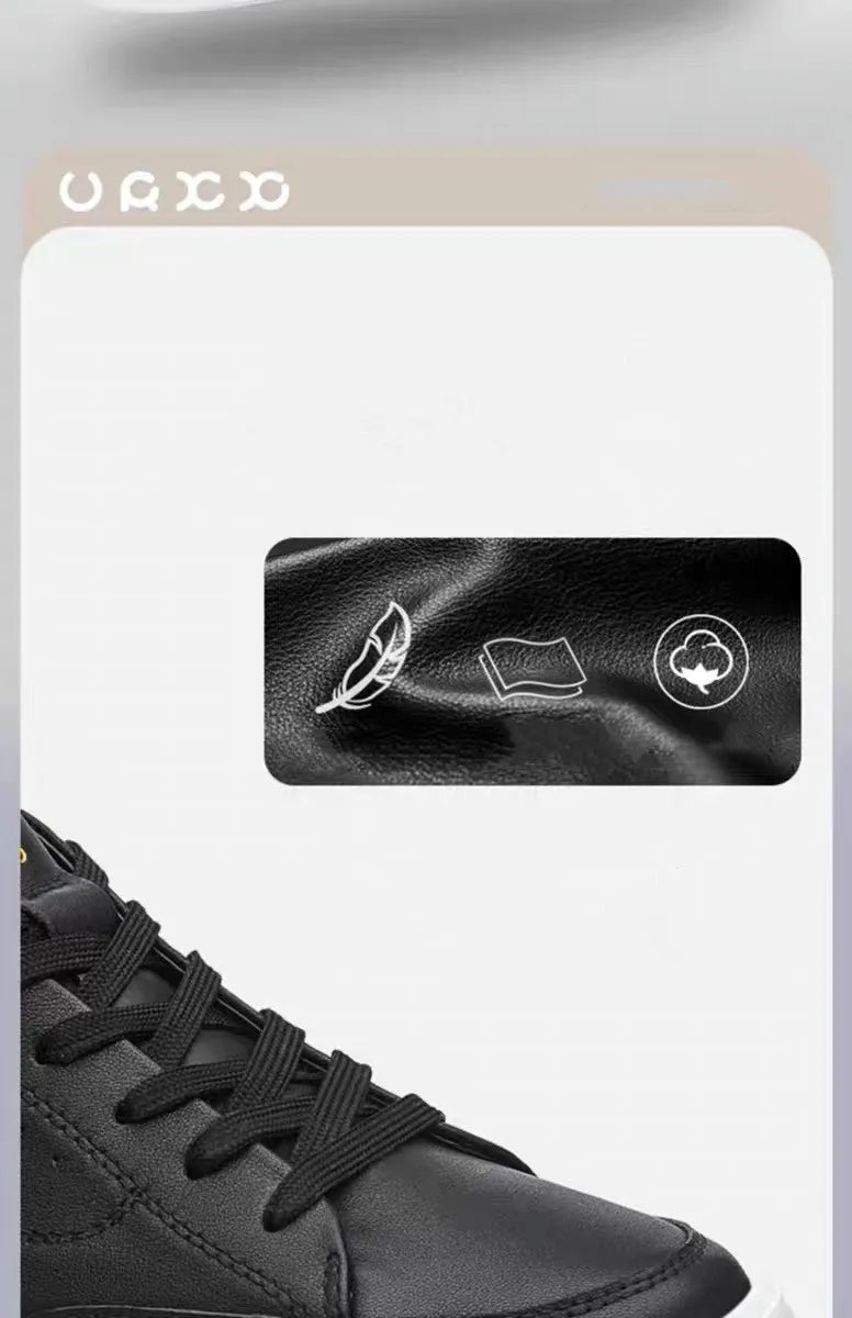 Fashion Men Shoes Men Genuine Leather Shoes Casual Lace-up Shoes Breathable Fashion Sneakers New