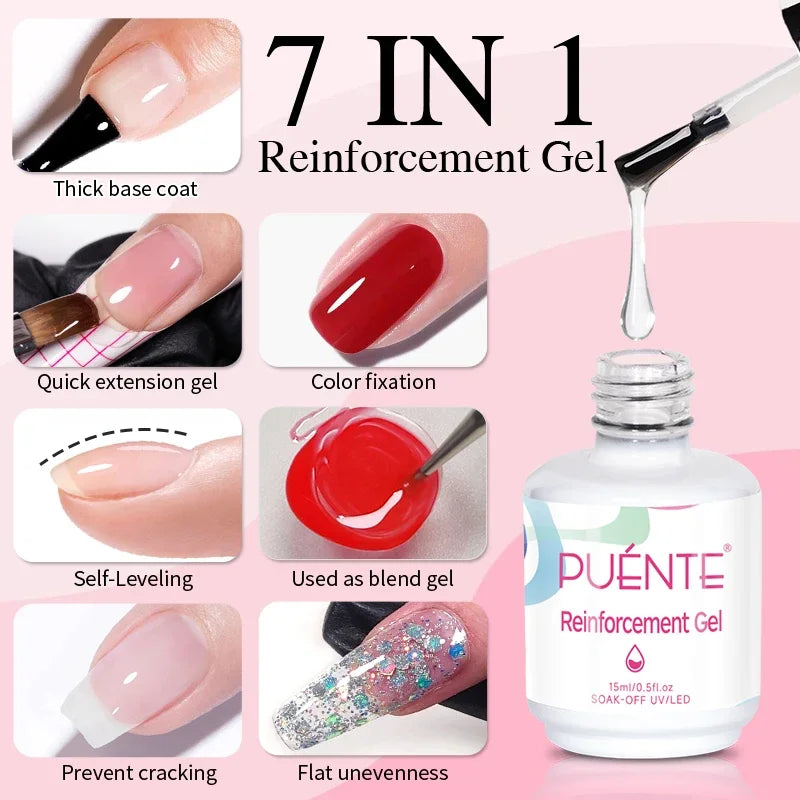 MIG & MIK STYLE™ Fiber Base Gel Nail Strengthener (15ml)