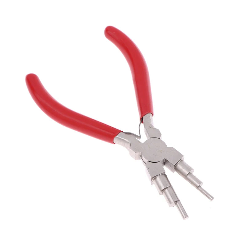 1Pcs 6-in-1 Iron Wire Looping Jewelry Pliers Bail-Making Pliers With Grip Handle For DIY Ring Making Loops And Jump Rings Tools