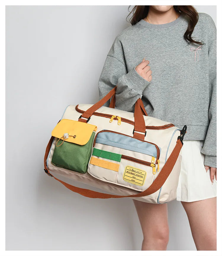 Travel Bag, Duffel Bag Cosmetics Bag, Professional Fitness Bag, Yoga Swimming Training Backpack, Satchel Shoulder Crossbody Tote