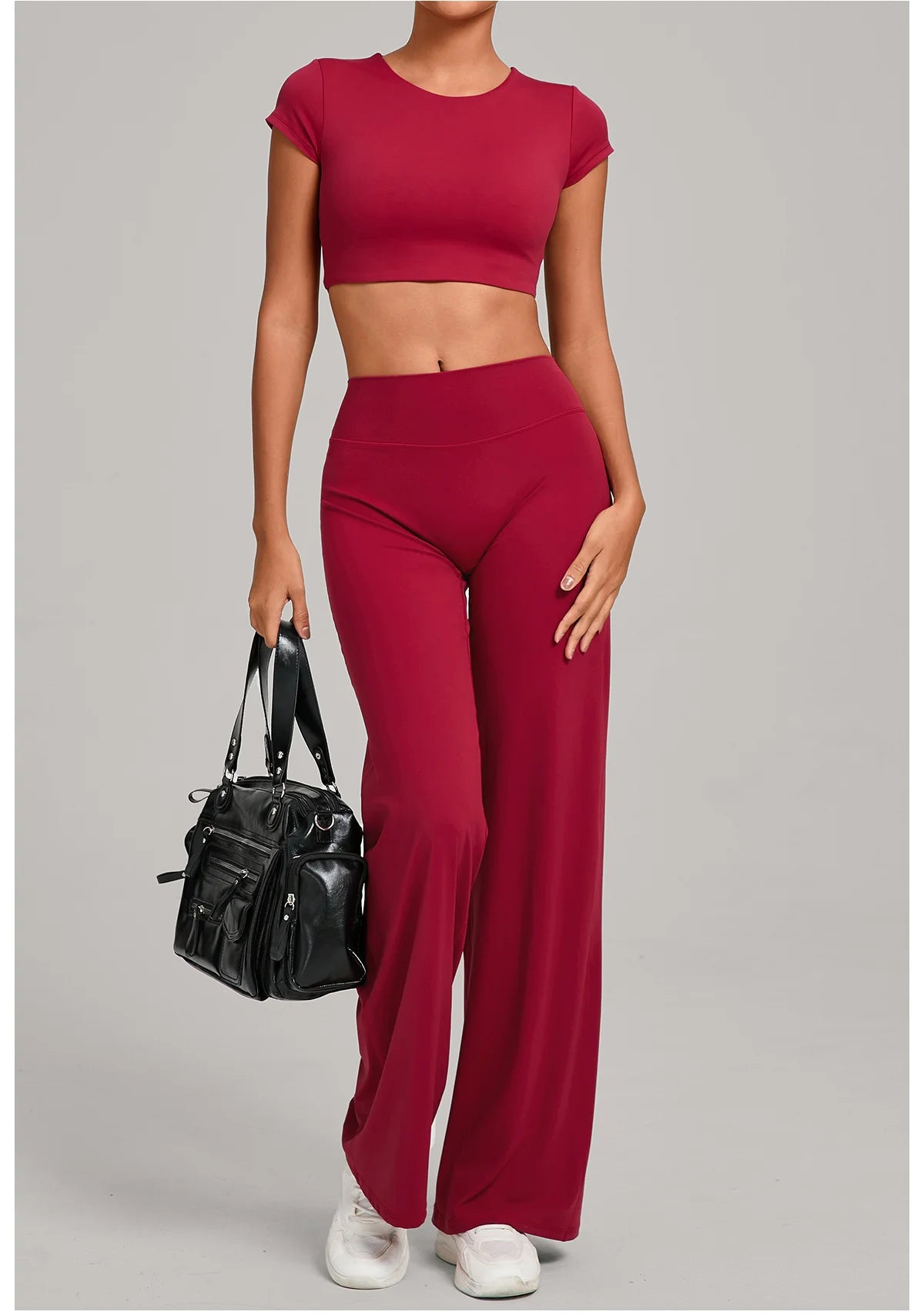 2PCS Yoga Set Women Tracksuit Workout Set Gym Clothes Push Up Fitness Short Sleeves Running Sportwear Sport Outfit Leggings Suit