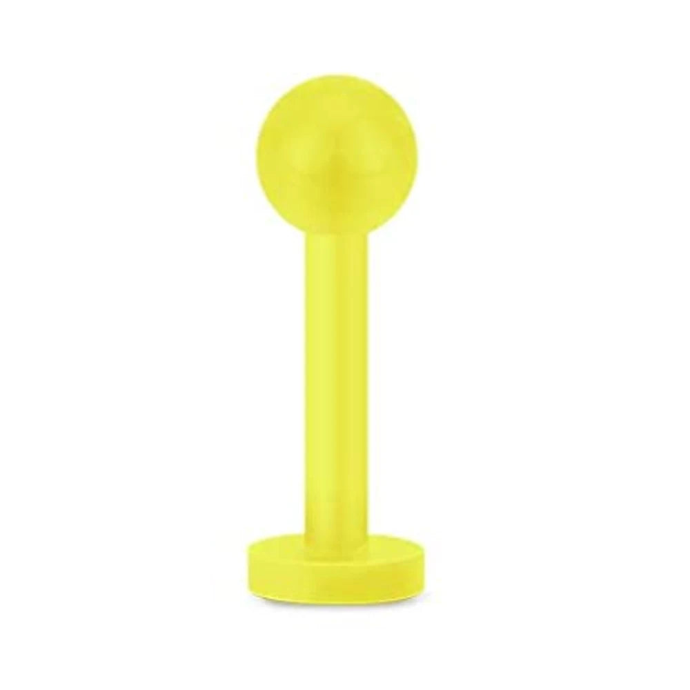 16G Bioflex Acrylic Curved Barbell Horseshoe Lip Eyebrow Rings Piercing Retainer Plastic Flexible Nose Septum Belly Piercing