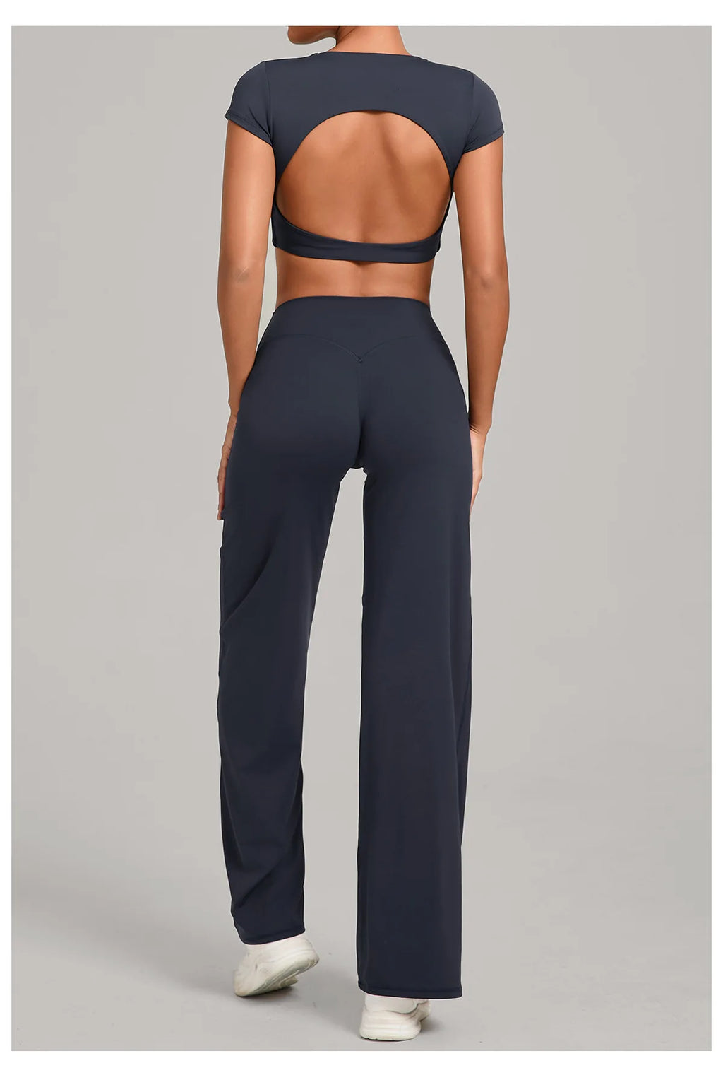 2PCS Yoga Set Women Tracksuit Workout Set Gym Clothes Push Up Fitness Short Sleeves Running Sportwear Sport Outfit Leggings Suit