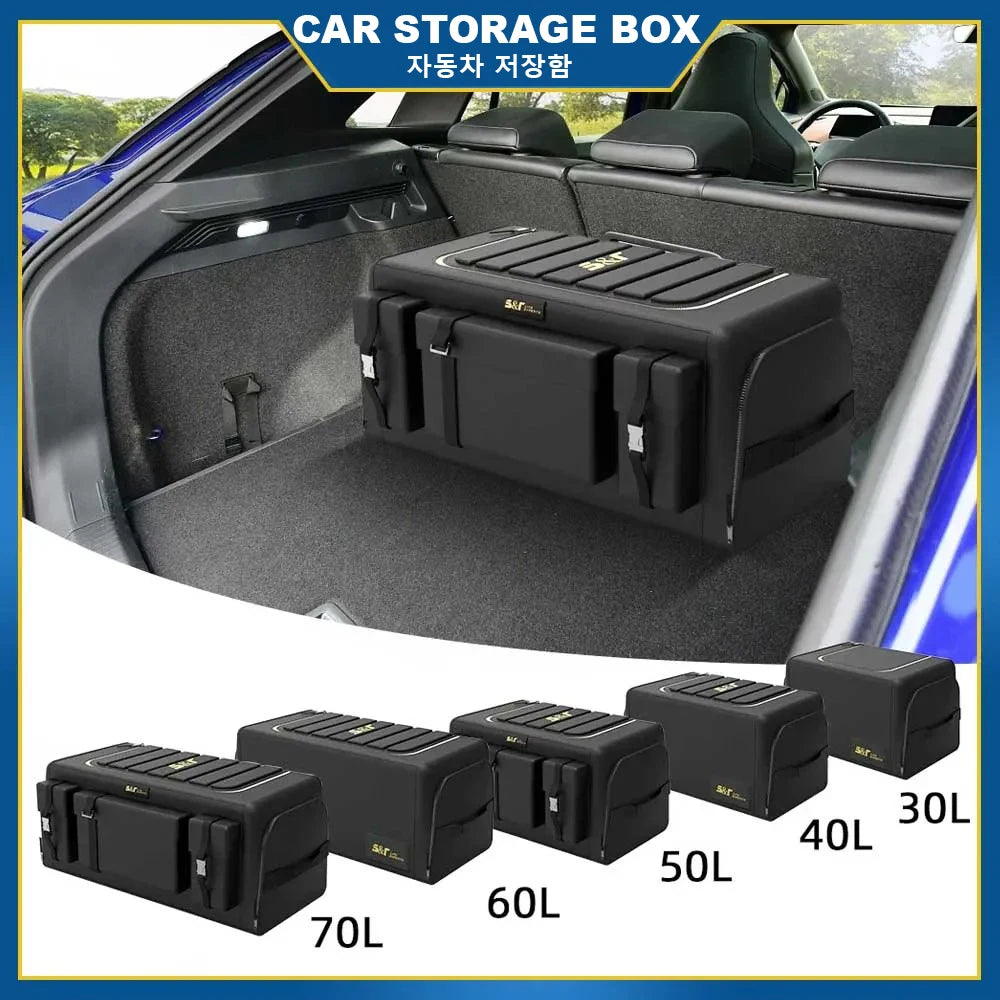 Car Trunk Organizer Box Large Capacity Auto Multiuse Tools Storage Bag Oxford Cloth Folding for Emergency Storage Box