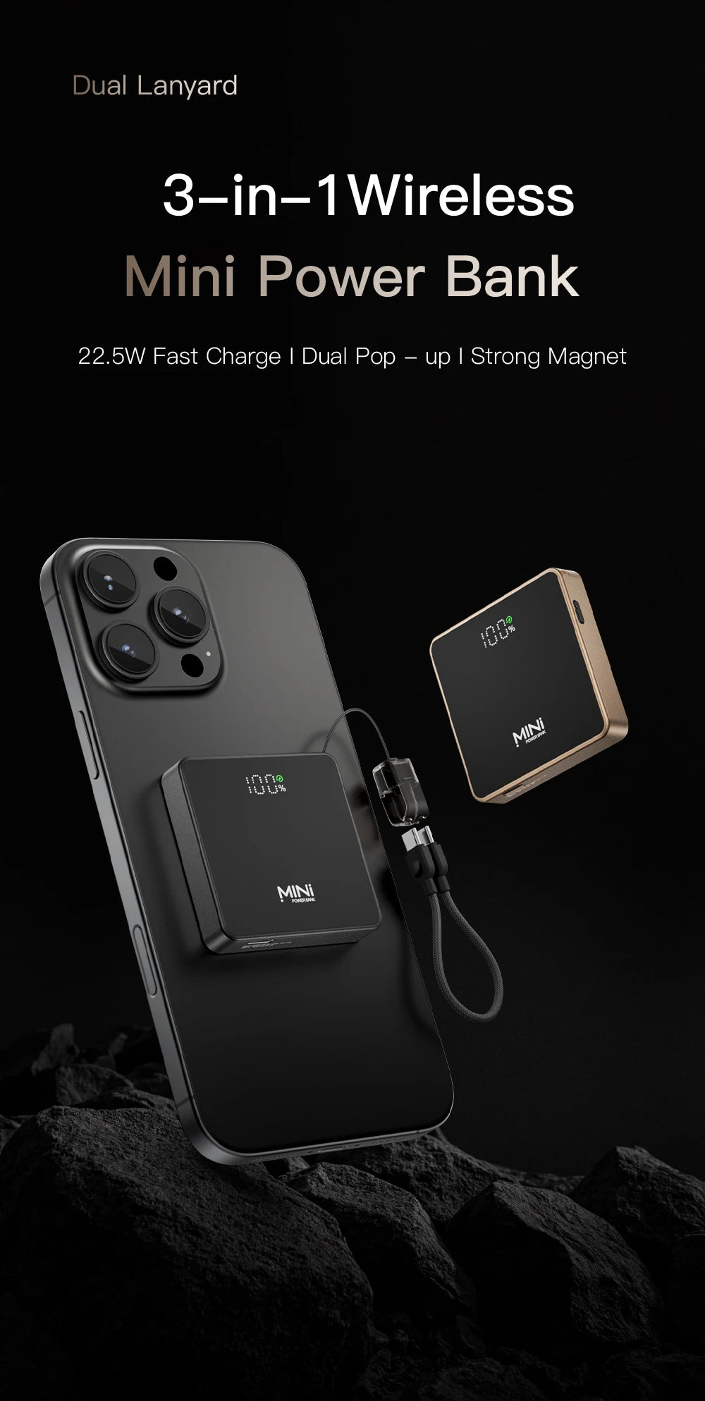 New Mini Portable 5000mAh Power Bank For Magsafe Charger Case Magnetic Wireless Charger Fast Powerbank For iPhone 17 16 iwatch