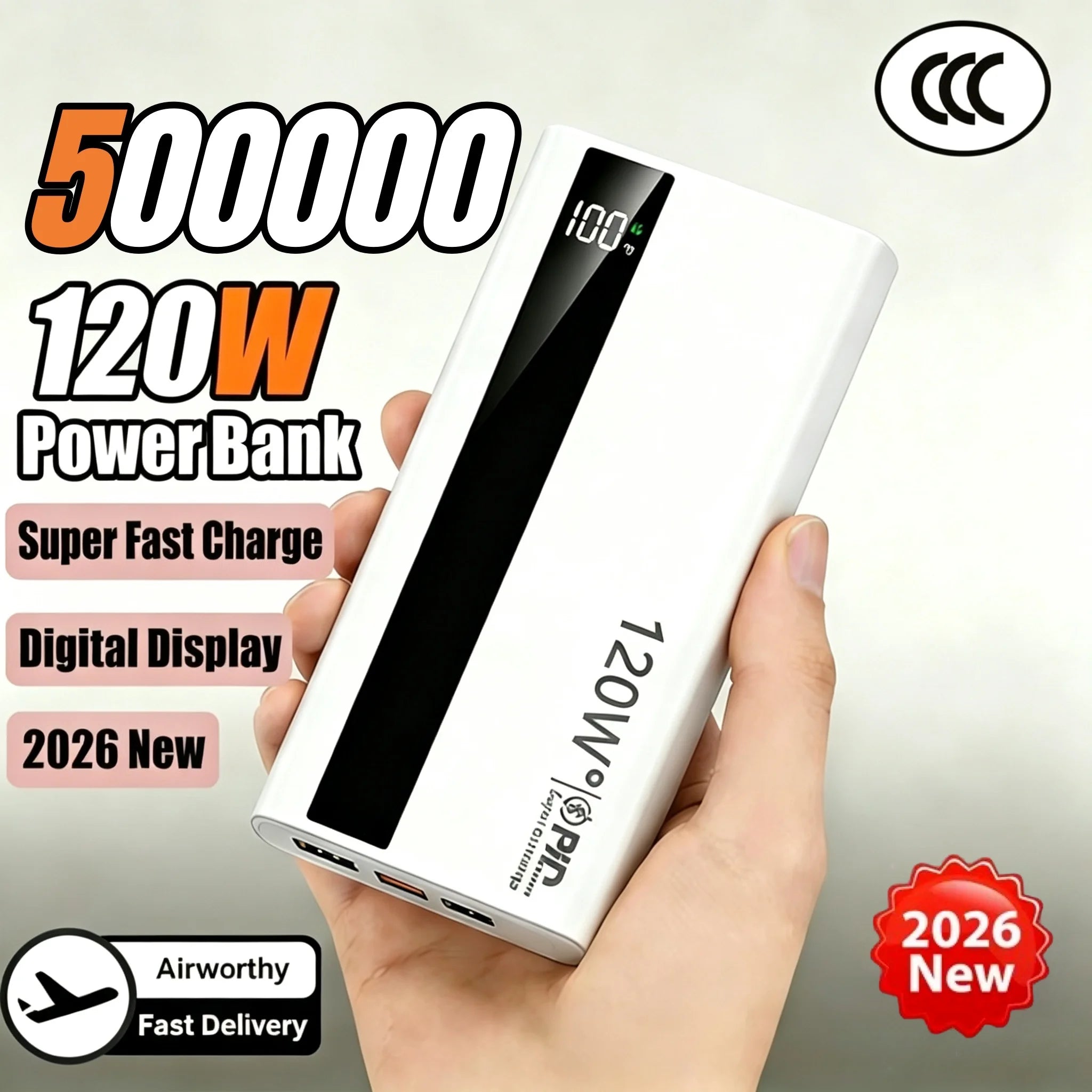 MIG & MIK STYLE™ UltraCharge 120W Fast Charging Power Bank