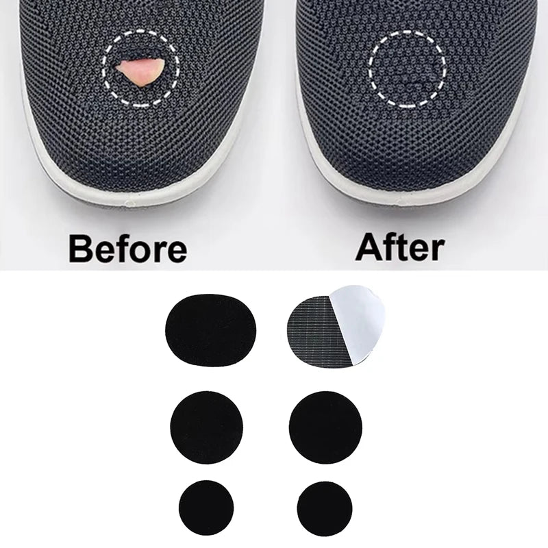 Front patch self-adhesive sneaker mesh patch heel sticker