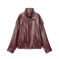 MIG & MIK STYLE™ Women's Faux Leather Moto Jacket