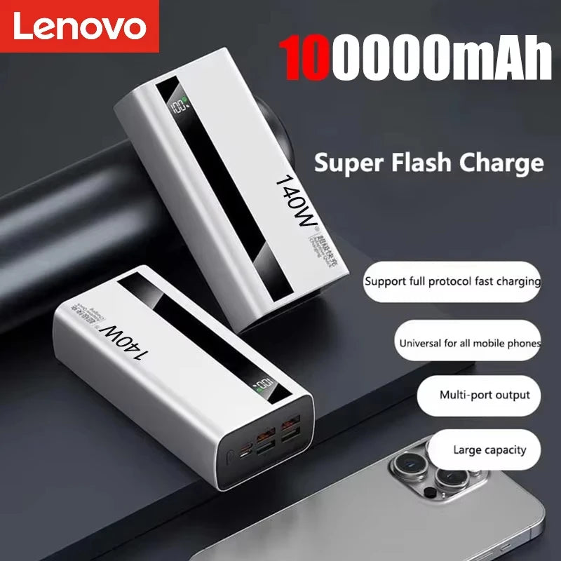 MIG & MIK STYLE™ 140W High-Capacity Portable Power Bank (500,000mAh)