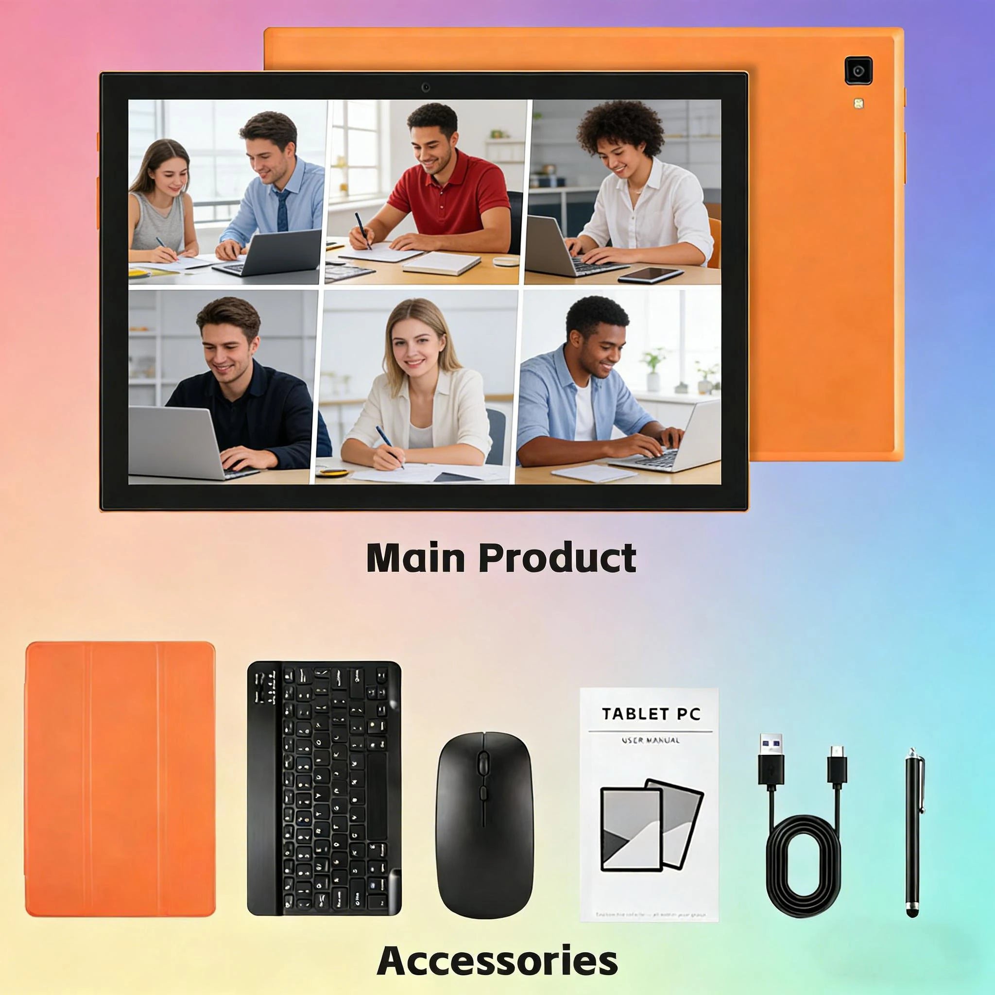 Paitanry 10.1 Tablet Android 15 8GB(4+4GB Expand) RAM 128GB ROM 5000mAh 1280x800 IPS HD Octa Core Dual Speaker WiFi Bluetooth SD