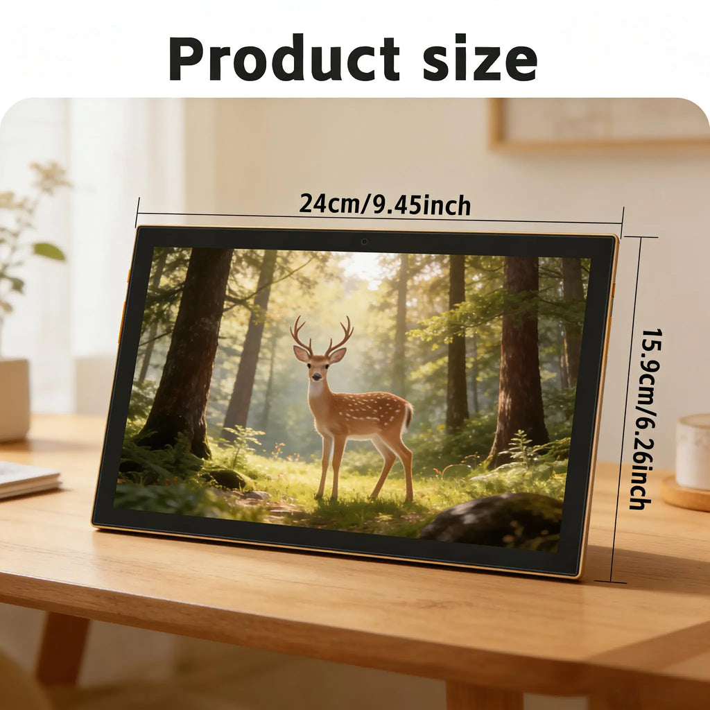 Paitanry 10.1 Tablet Android 15 8GB(4+4GB Expand) RAM 128GB ROM 5000mAh 1280x800 IPS HD Octa Core Dual Speaker WiFi Bluetooth SD